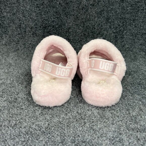 UGG Fluff Yeah Slide Sandals Girl's Size 6 Pink Comfy Slipper Sandals - Picture 5 of 10